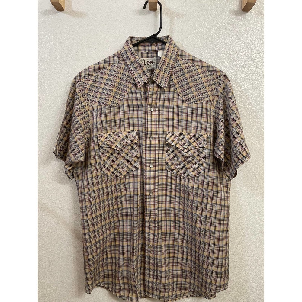 Vintage 1970's Lee Western Shirt Size Large